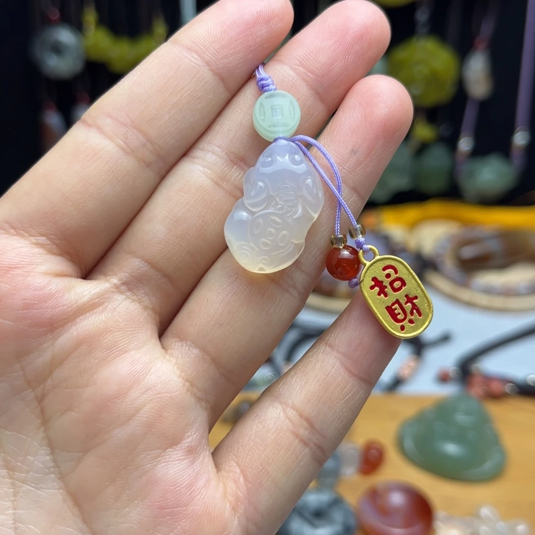 玛瑙/玉髓未镶嵌吊坠(不含链)
