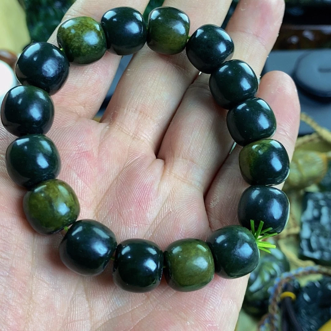 岫岩河磨玉（透闪石质玉）手串未镶嵌用****2