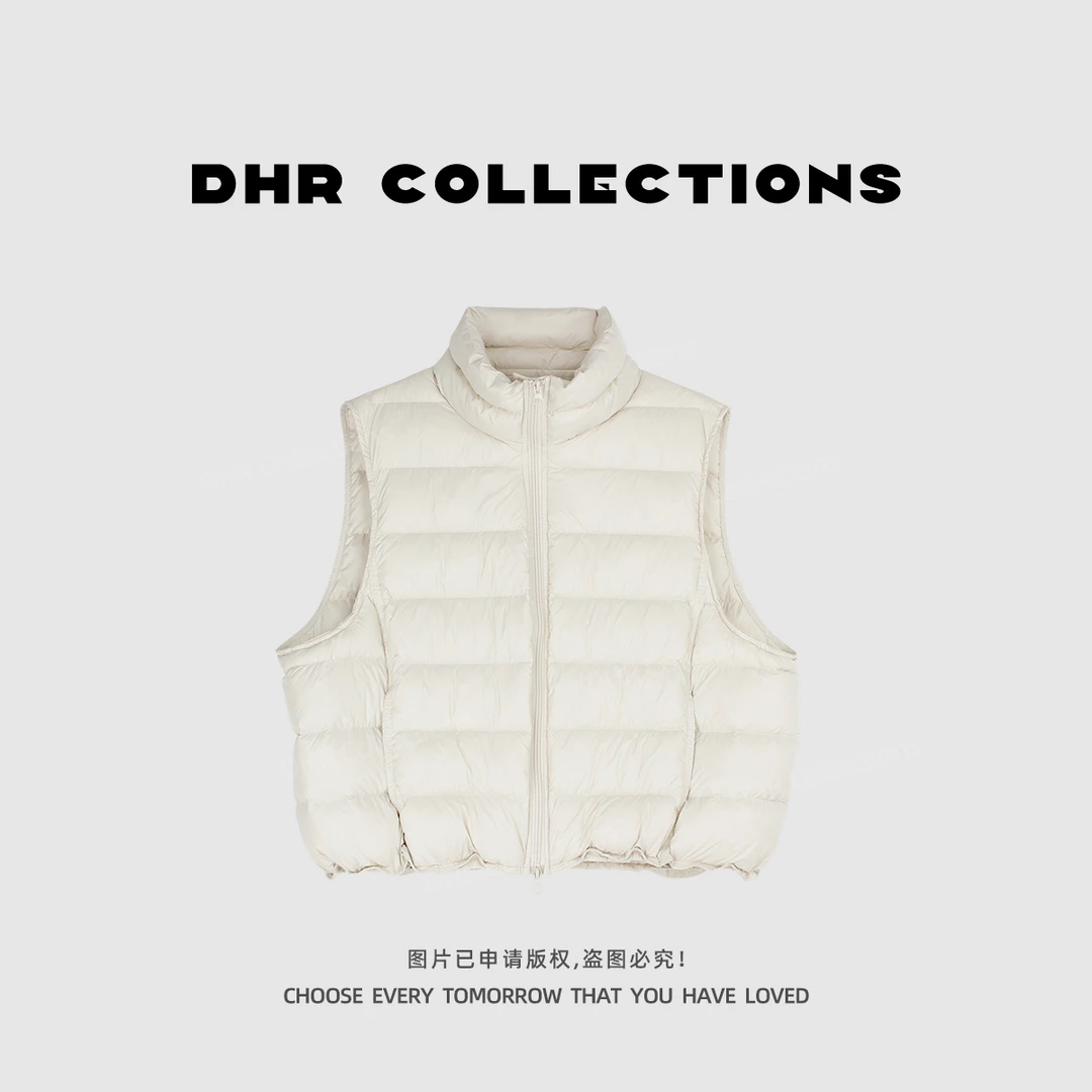 豆豆【羽绒马甲】90白鸭绒排骨云朵立领百搭休闲马夹-251625QY