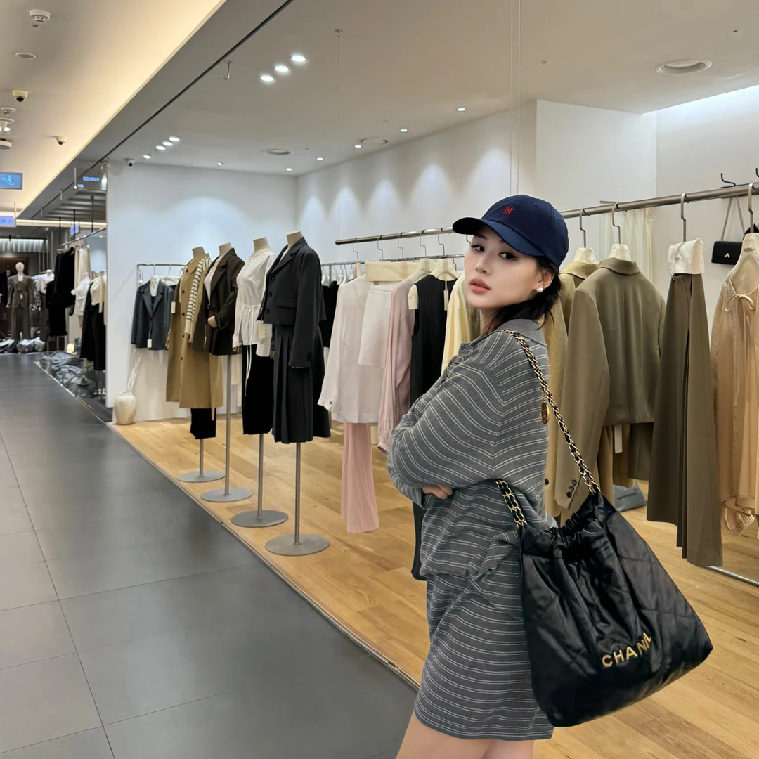 秋季miu系简约条纹套装