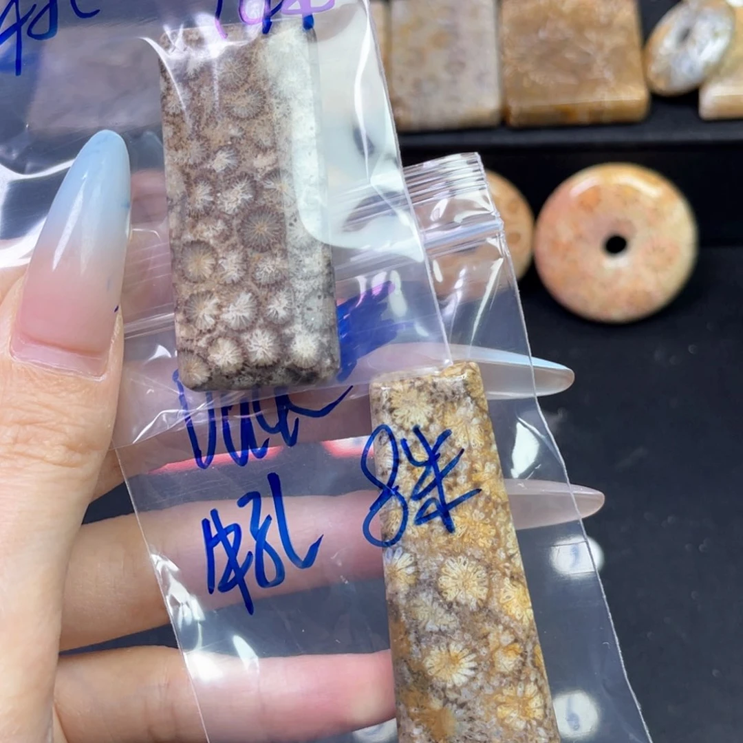 硅化珊瑚（珊瑚玉）吊坠未镶嵌