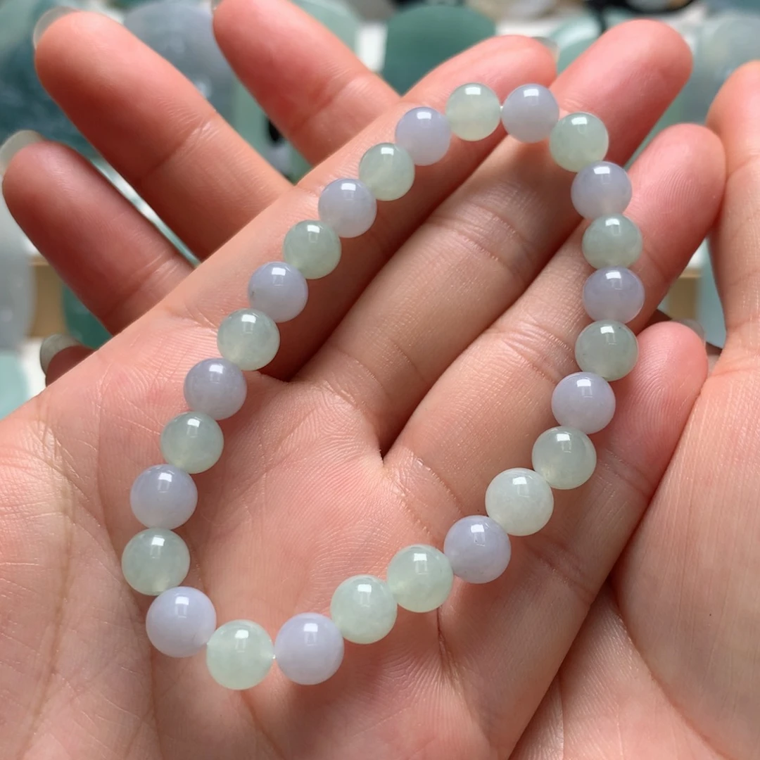 翡翠未镶嵌颈饰珠子