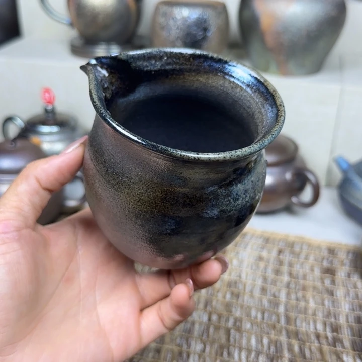 云南建水紫陶古法柴烧杯