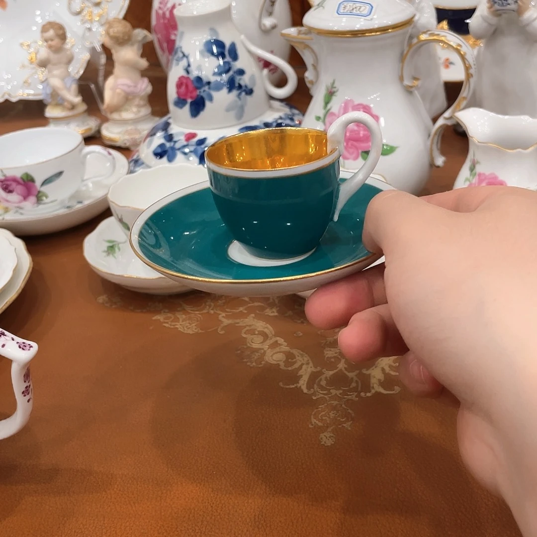 瓷片中古一等俄罗斯绿