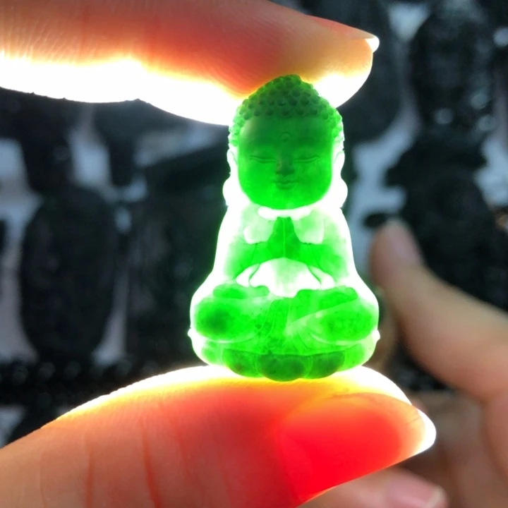 未镶嵌定制翡翠宝宝佛