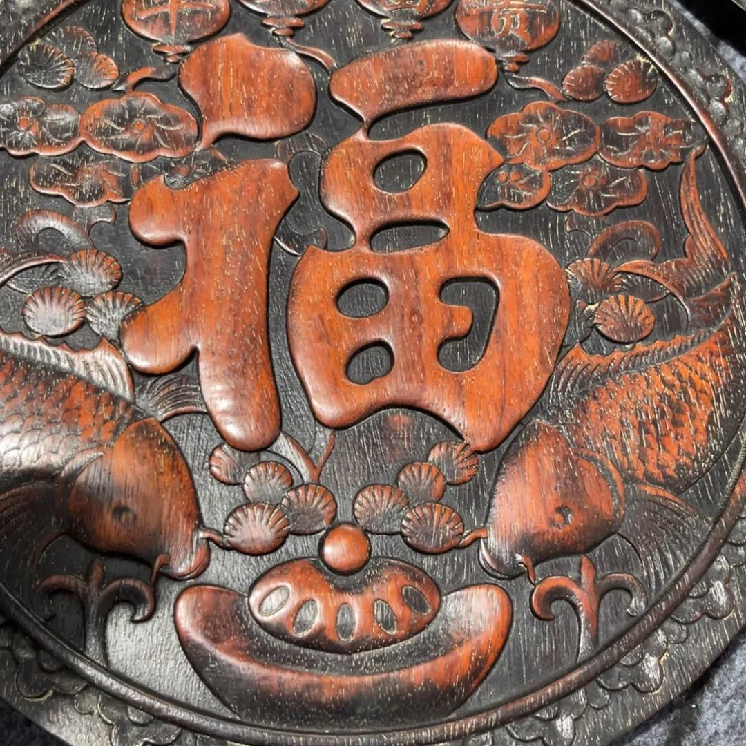 木养**殿非洲紫檀木雕牌匾挂匾