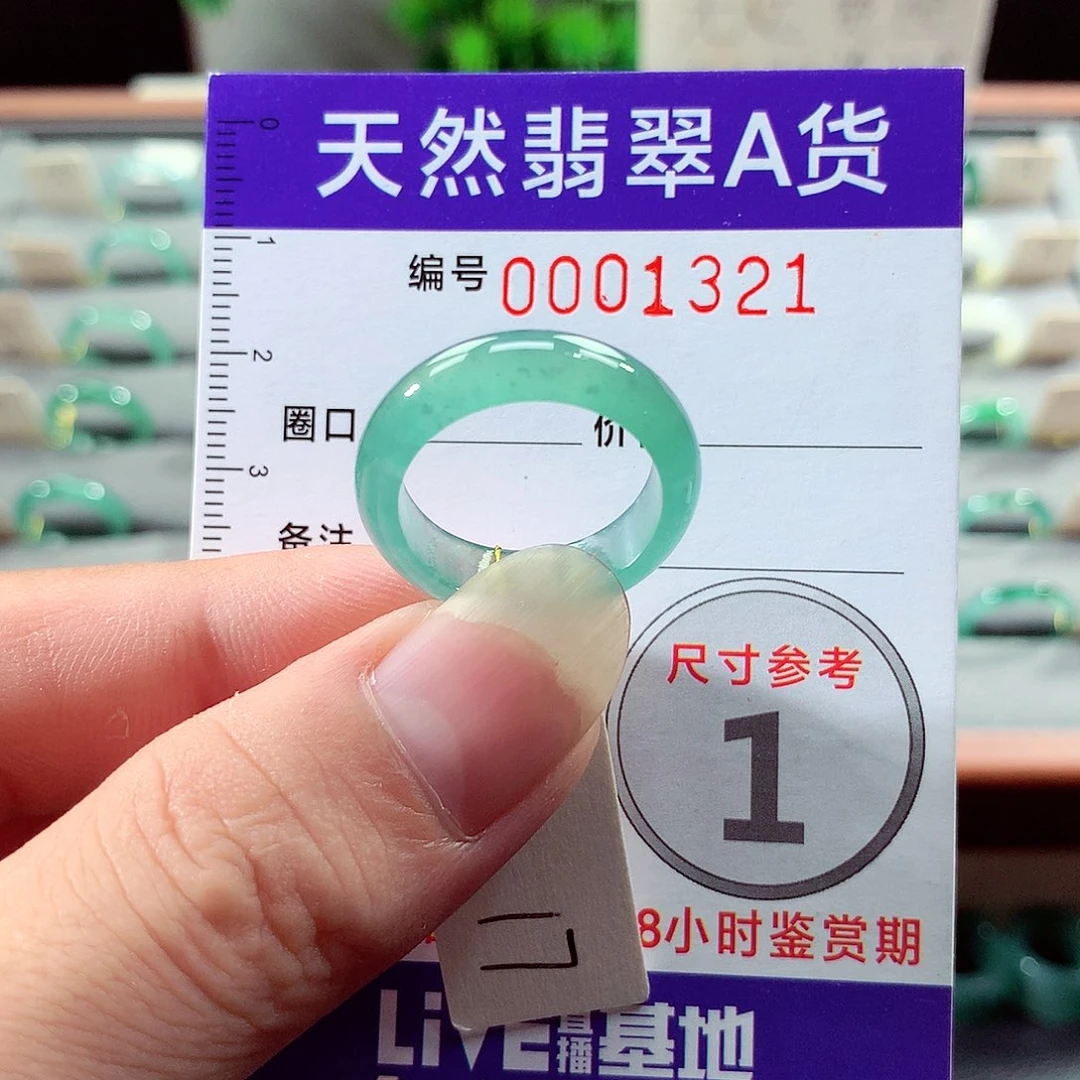 翡翠戒指未镶嵌17号