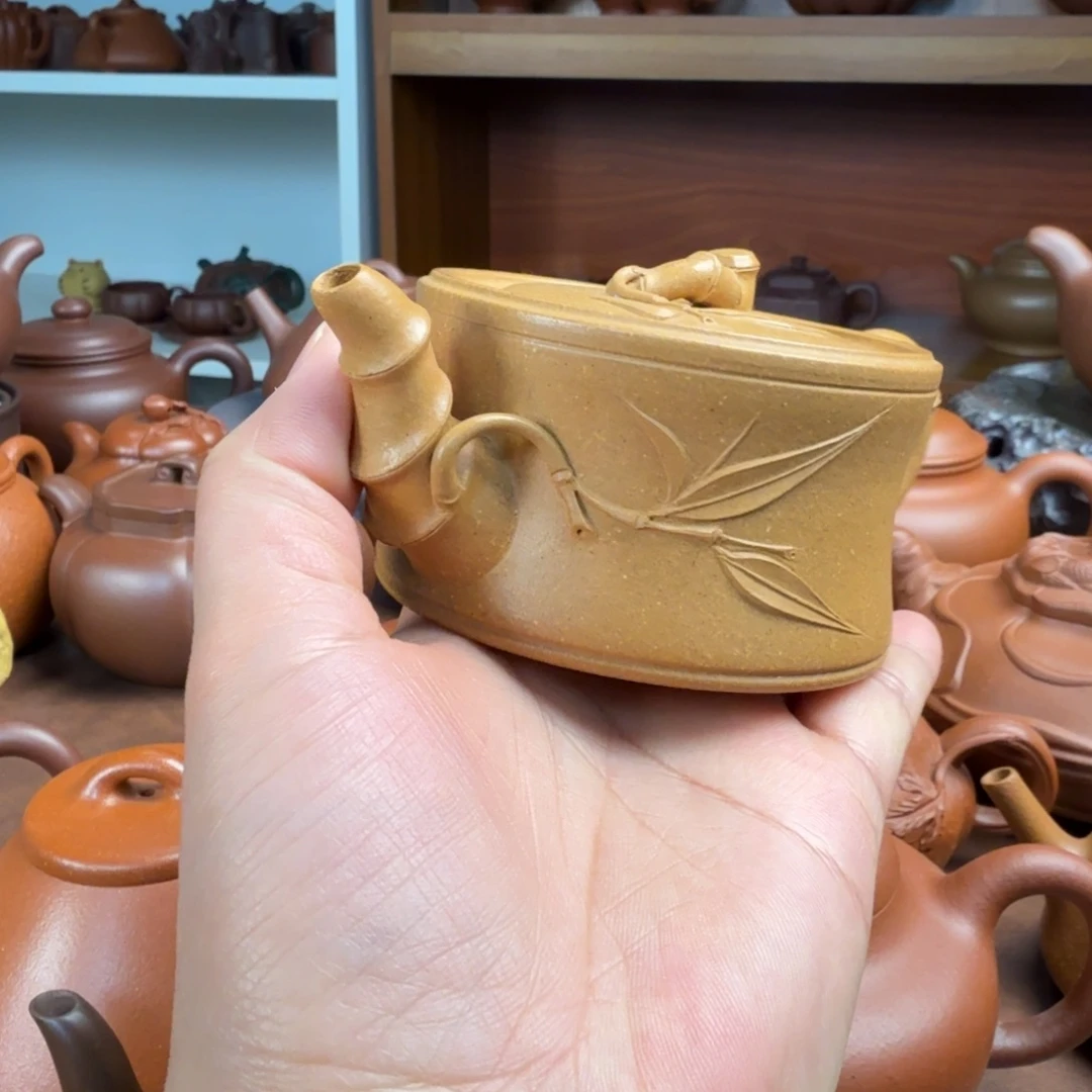 龘***紫砂茶壶半手工竹段