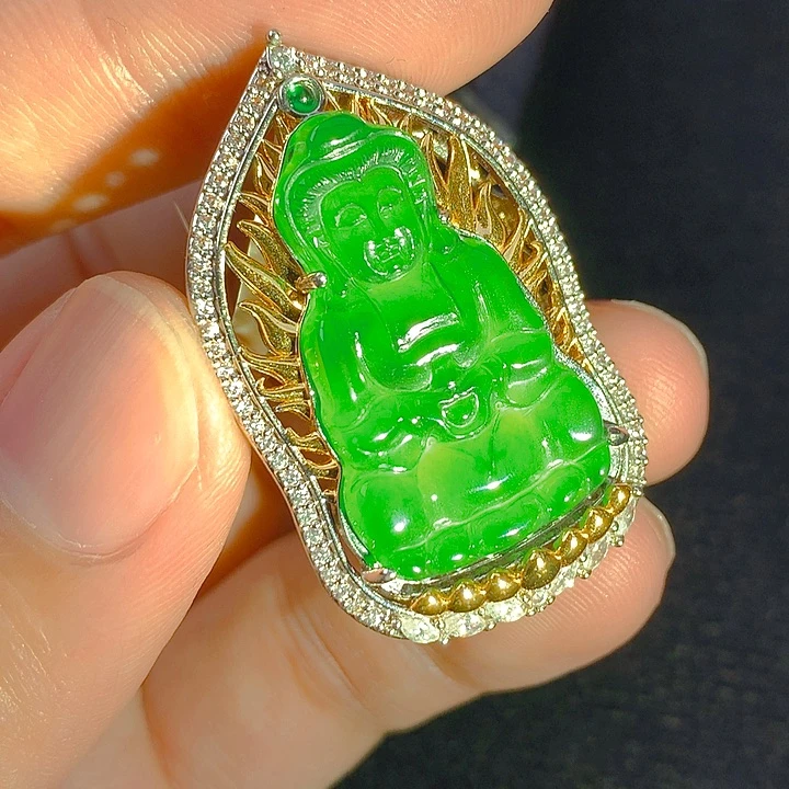 翡翠未镶嵌颈饰翡翠