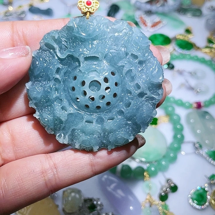 翡翠未镶嵌颈饰天然翡翠