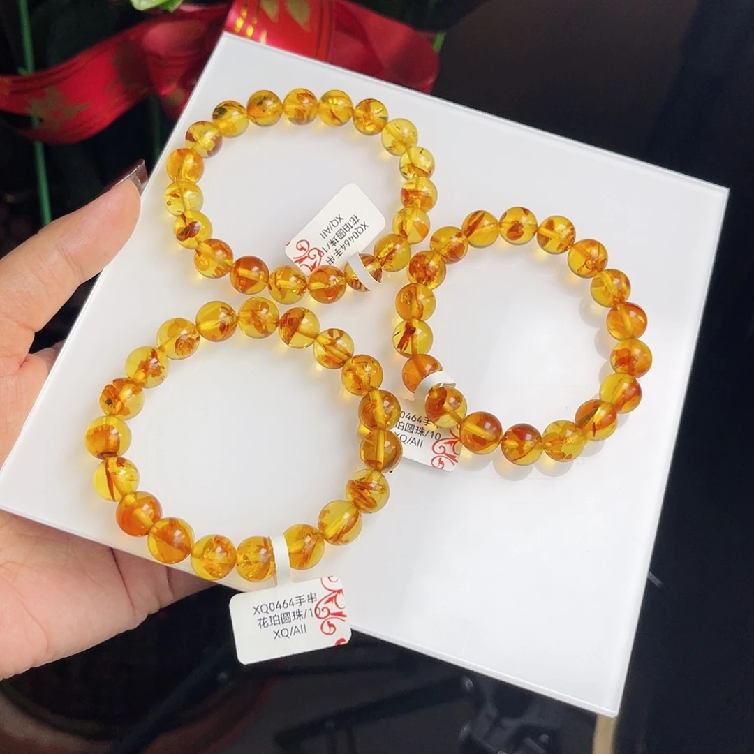 琥珀手链未镶嵌多样性发其一 10m