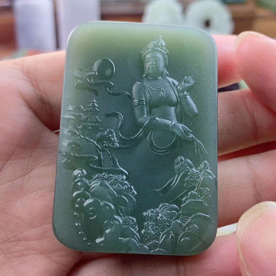 和田玉未镶嵌颈饰