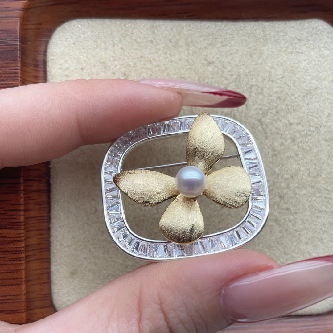 胸饰淡水珍珠未镶嵌D35