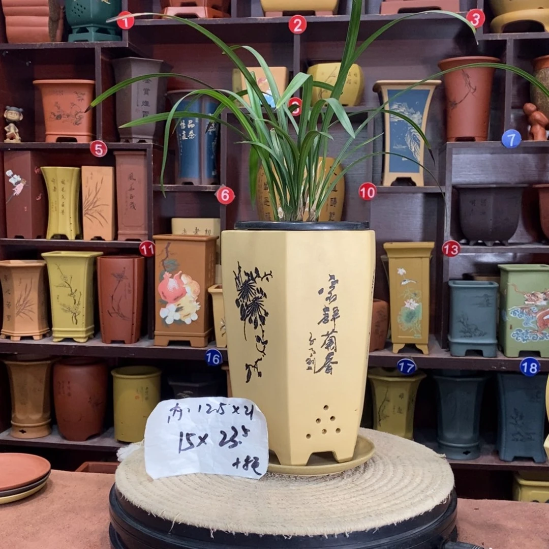 紫砂艺术紫砂花盆