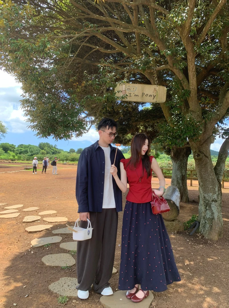 EIA一尧【南府小女】夏日俏皮少女新中式小飞袖上衣+半裙气质多巴胺