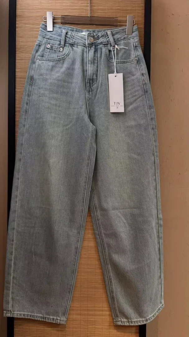 “自洽且平静”夏季新品时尚阔腿牛仔裤-618-K