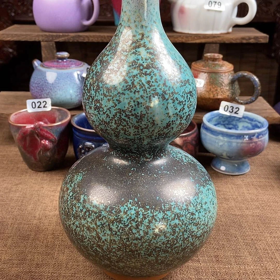 瓷片钧瓷茶壶茶具