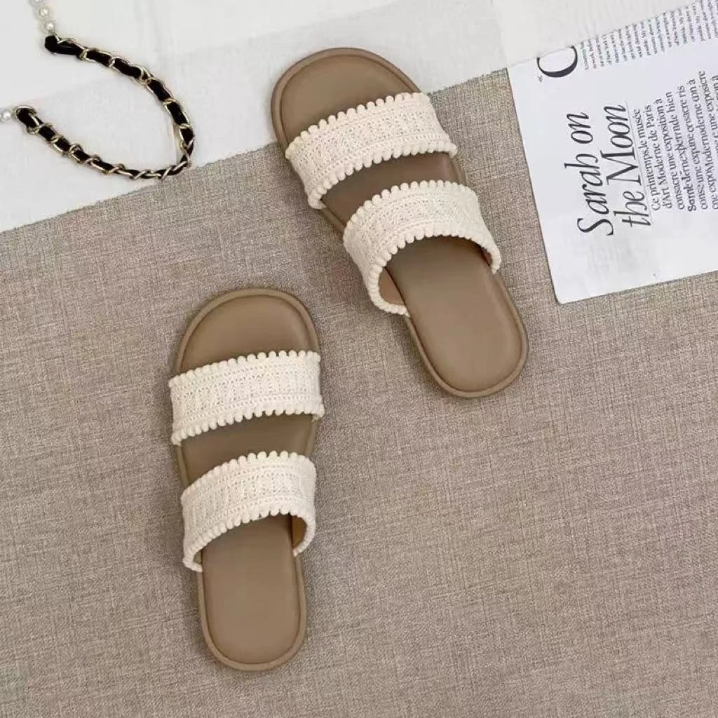 一字拖夏休闲款拖鞋女新款配裙子仙女风拖鞋5370-1