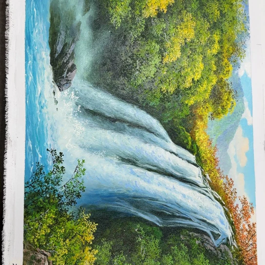 油画我是一只小小鸟地域文化