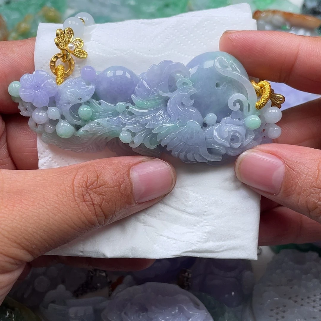 颈饰未镶嵌翡翠翡玉缘翡翠