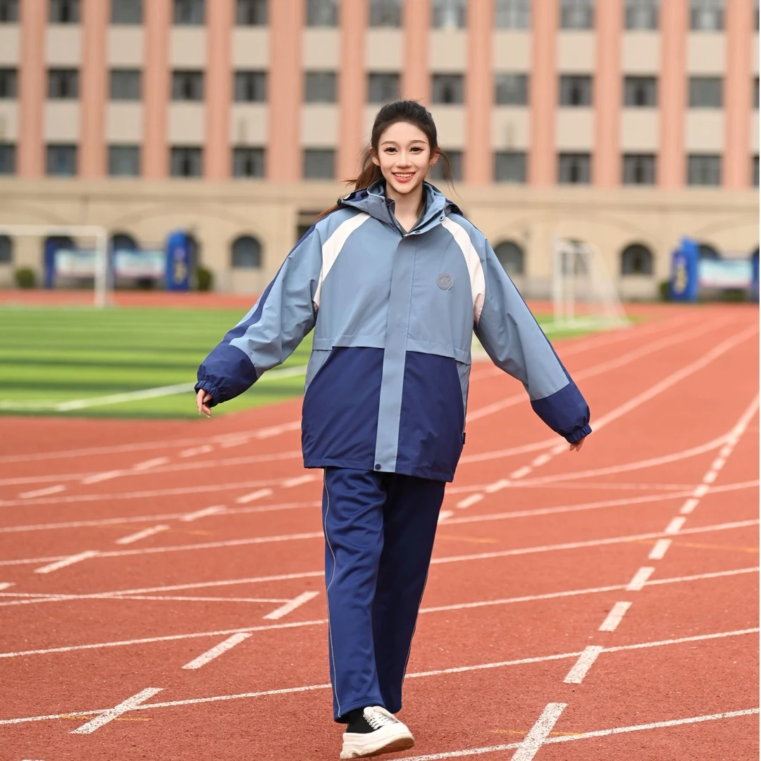 赣州校服中学冲锋衣校服三合一冬季三防面料保暖防风小学
