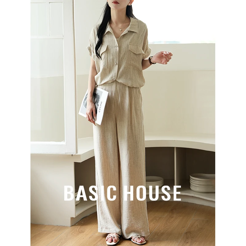 Basic House/百家好衣服女装2025新款温婉大方衣服休闲减龄高腰