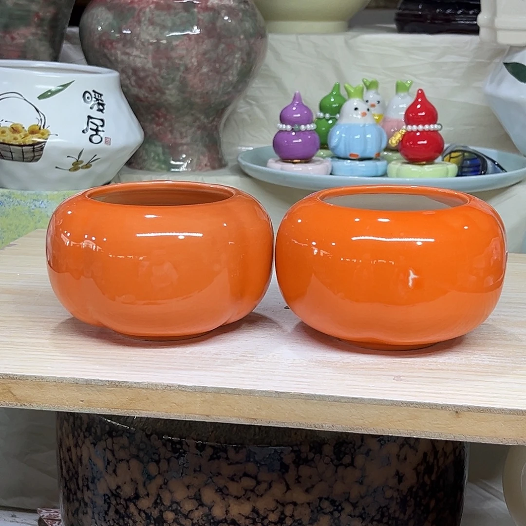 陶瓷绿植多肉微瑕花盆外口径：7*7