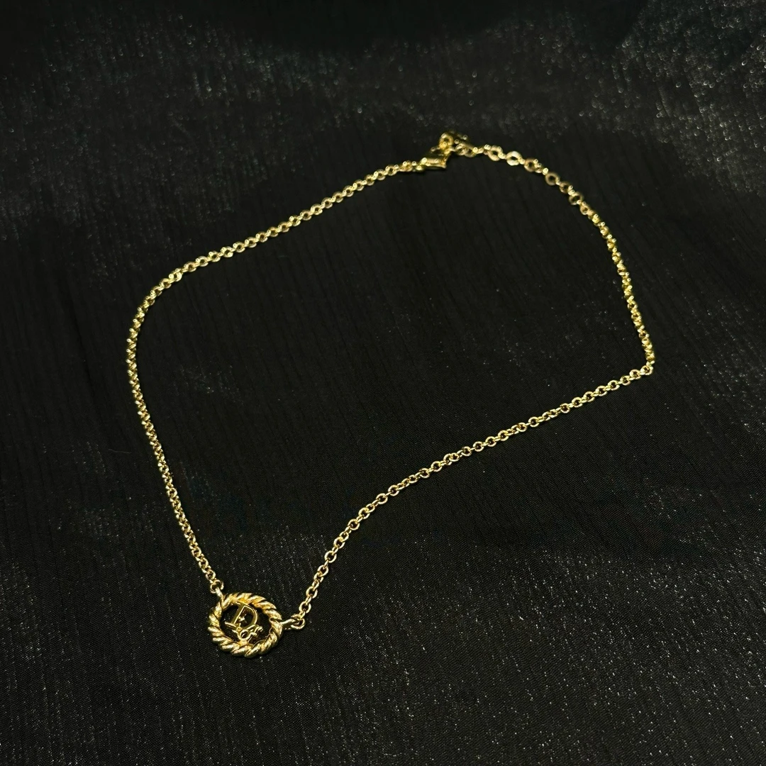 99新 DIOR/迪奥 乱乱子中古汉堡/项链/15007563