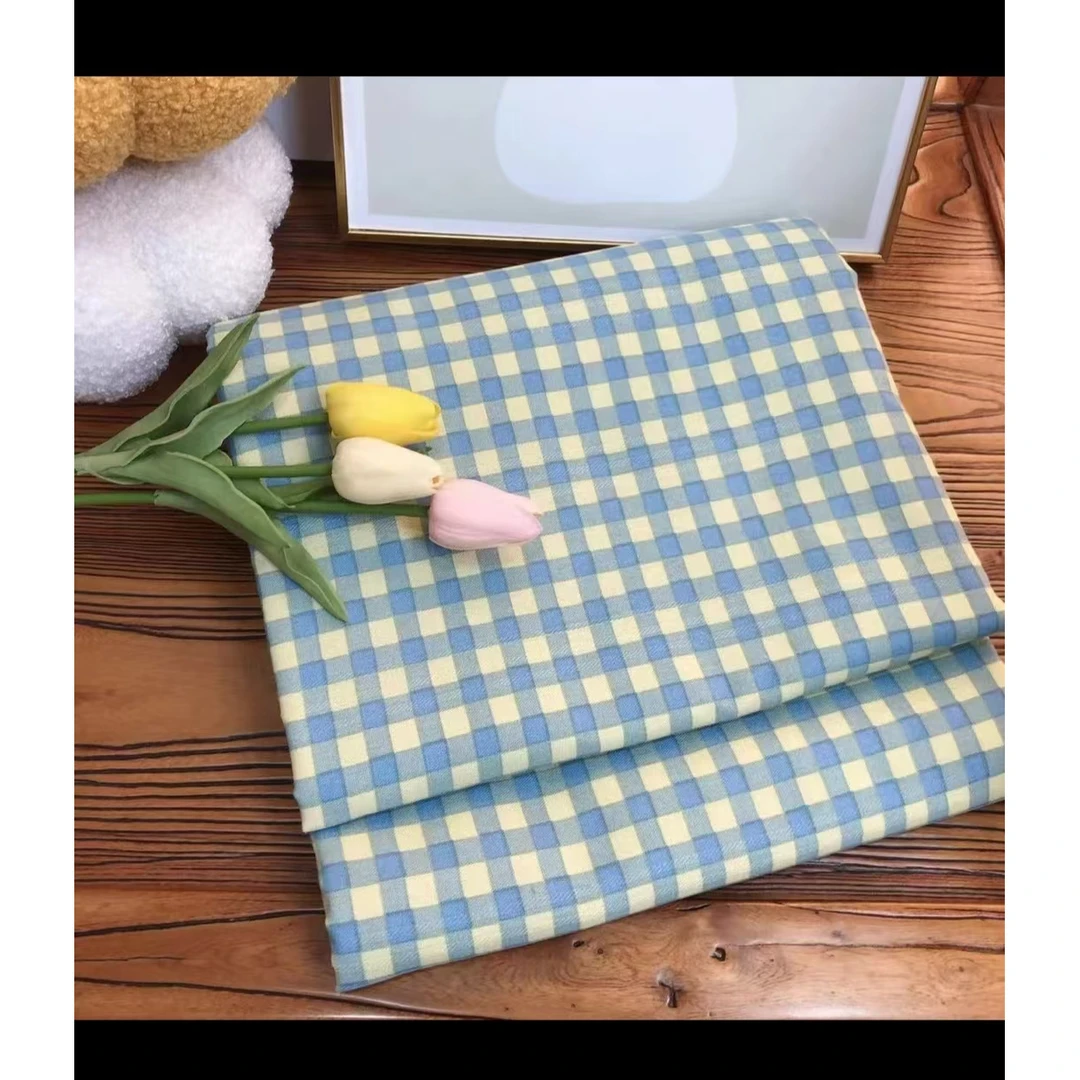 【单独床单方格蓝色】四季通用老粗布床单2.2/2.4舒适透气可机洗