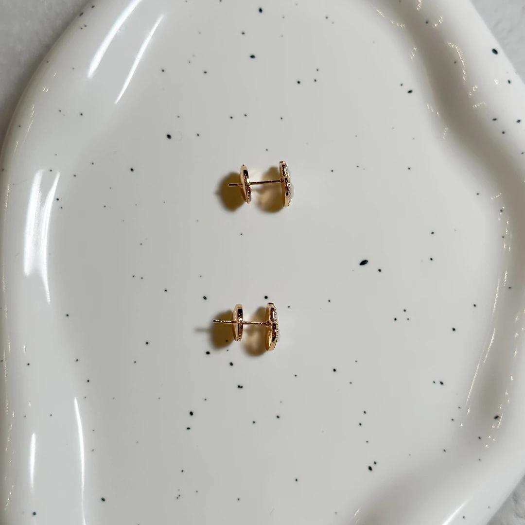 铜合金仿珍珠耳饰 耳钉5400百搭复古