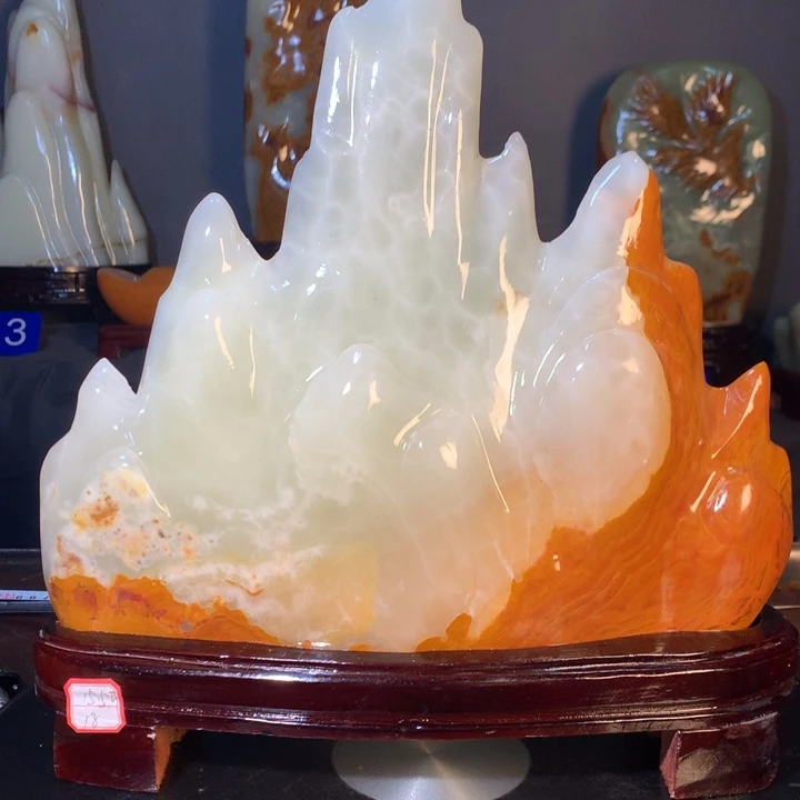 石材天然原石摆件