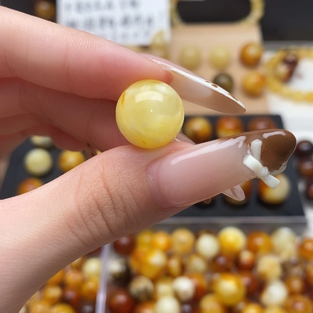 冰***虫珀未镶嵌裸石蜜蜡