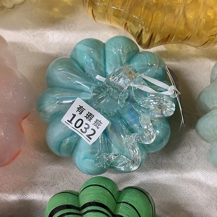 琉璃1032瑕疵花瓶摆件