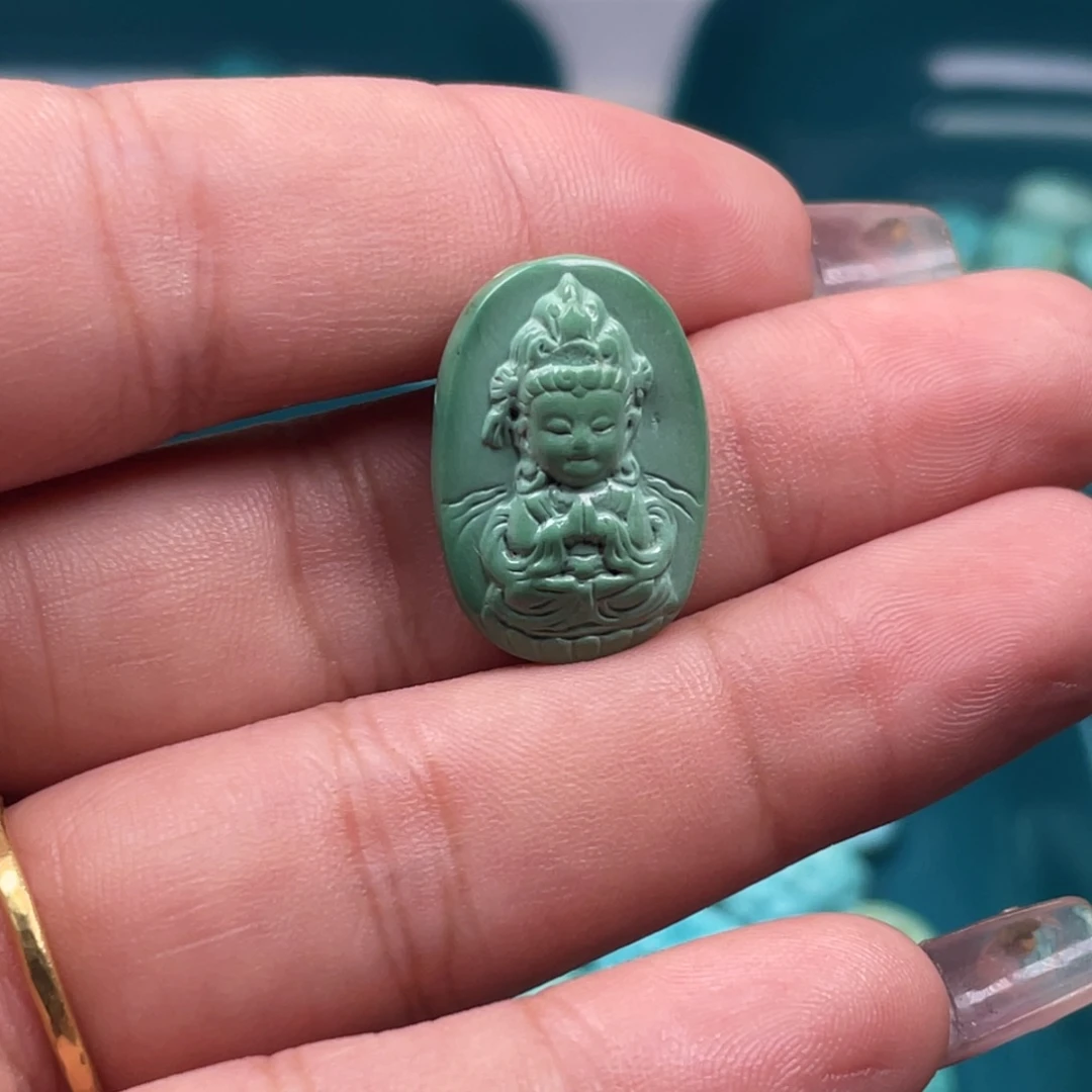 绿松石未镶嵌吊坠(不含链)