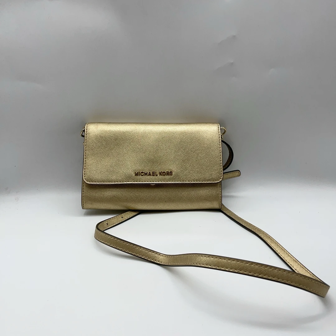 95新   迈克高仕 MK 金色斜挎包 1427 0772
