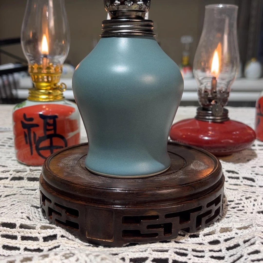 摆件景德镇陶瓷香薰灯