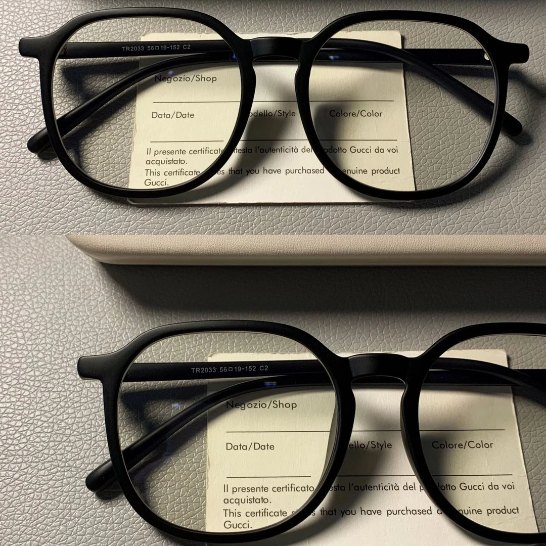 早八经典简约素颜黑框眼镜男女圆脸显瘦轻防蓝光帅气男可配近视