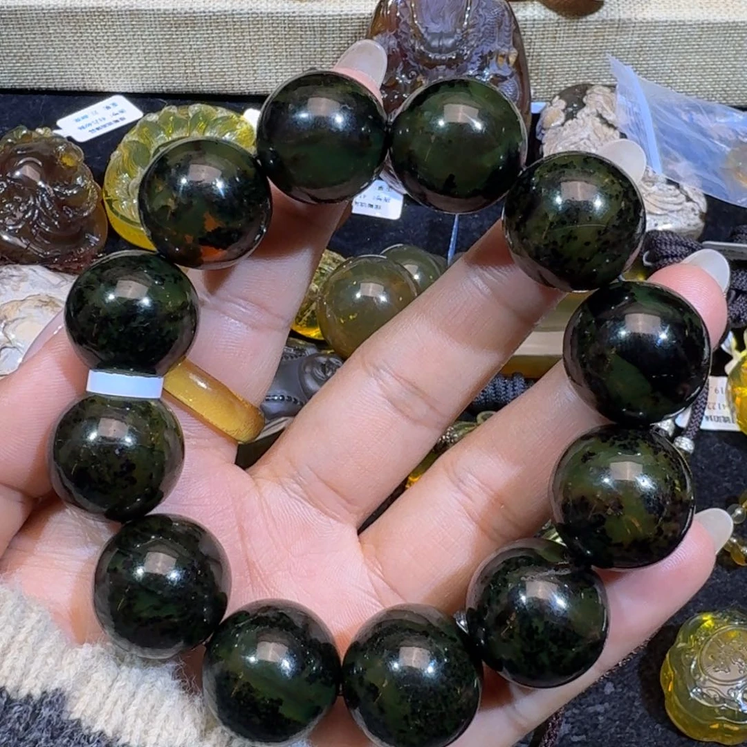 琥珀珠宝奇石未镶嵌海藻溶洞