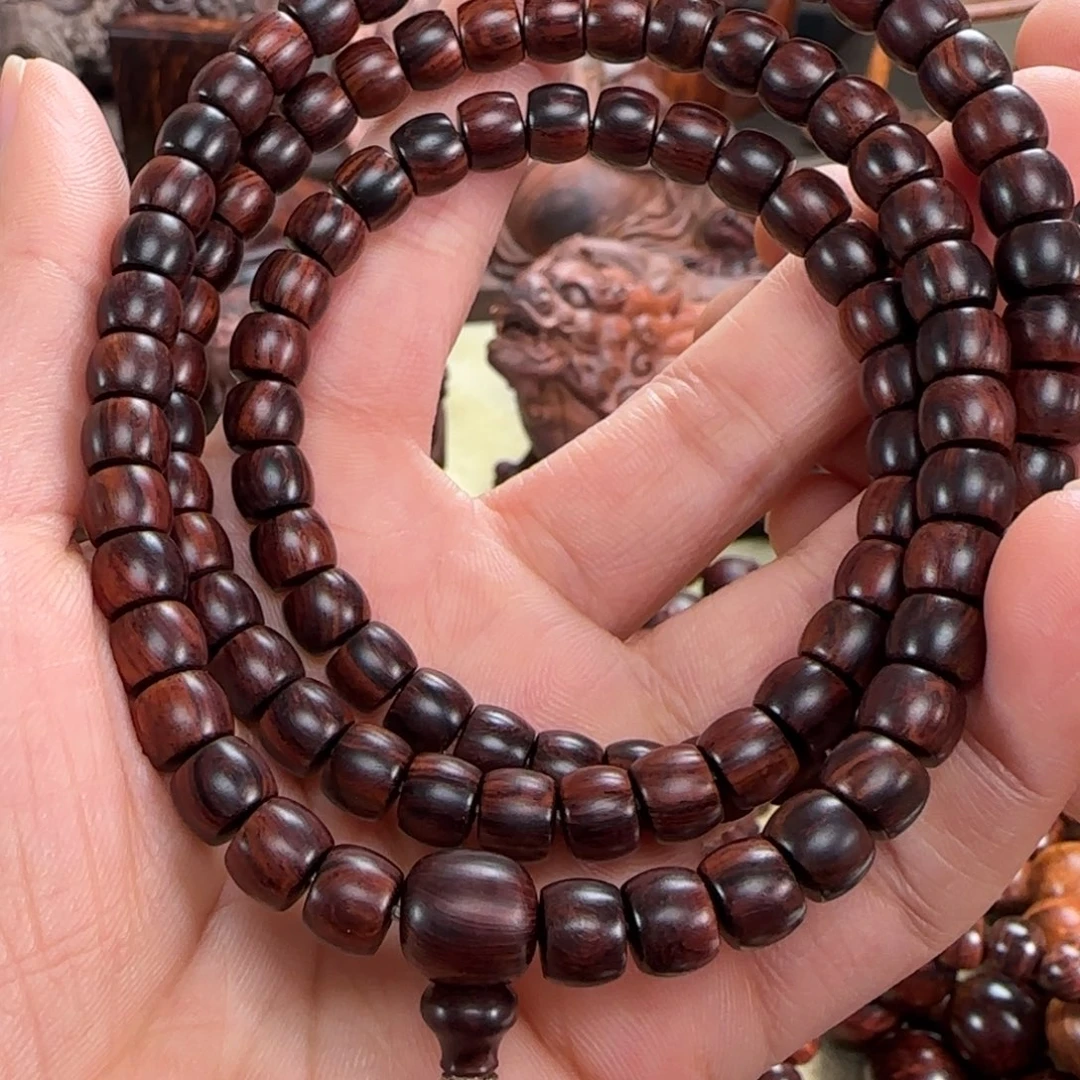 黄花梨/降香黄檀手串/手链6/7直切珠 108颗