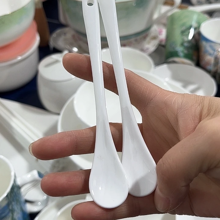 碗微瑕骨瓷咖啡勺三只装