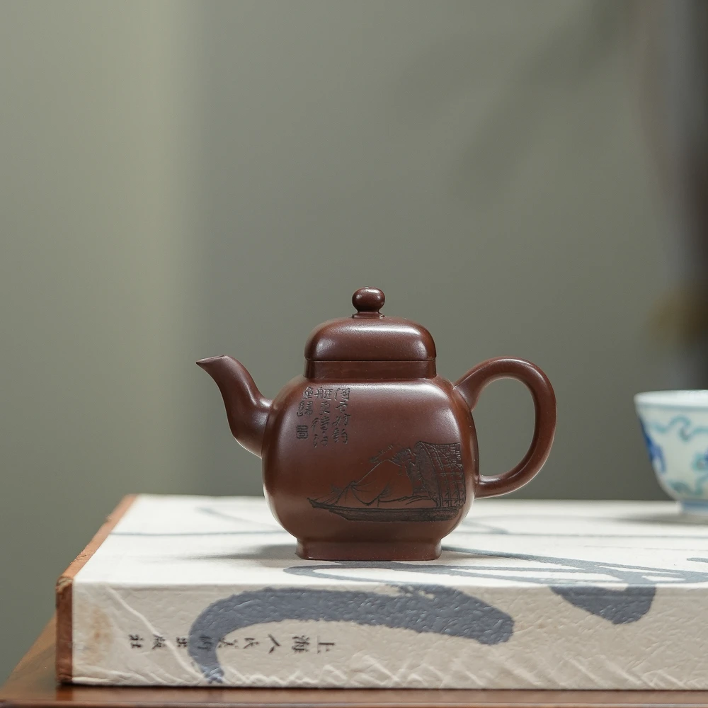 范家壶庄《四方清泉》某革泥200cc品牌系列手工紫砂壶