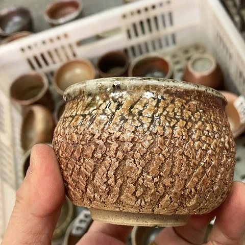 柴烧宝瓶杯子大放漏