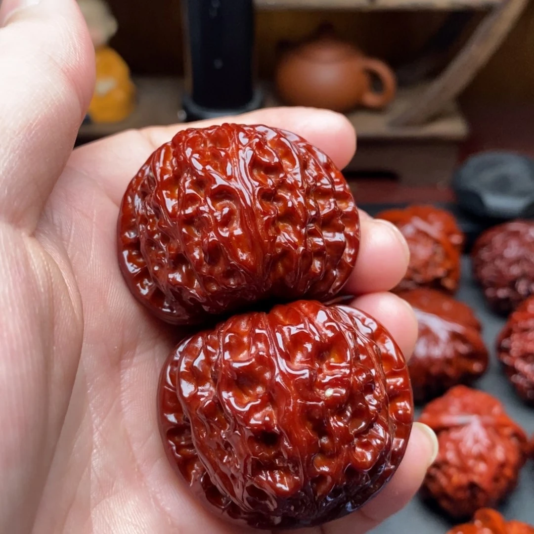 吊坠文玩核桃哲*42白狮子