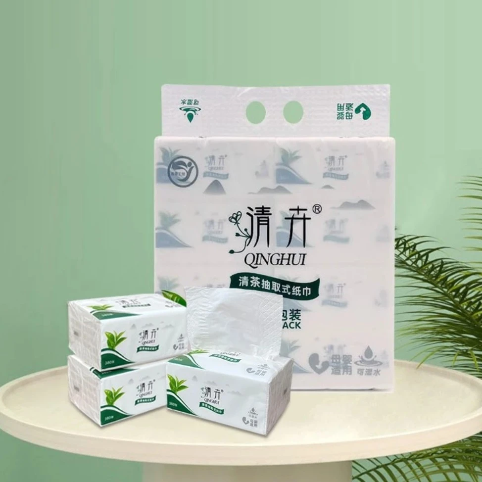 新人秒杀清卉五层加厚抽纸