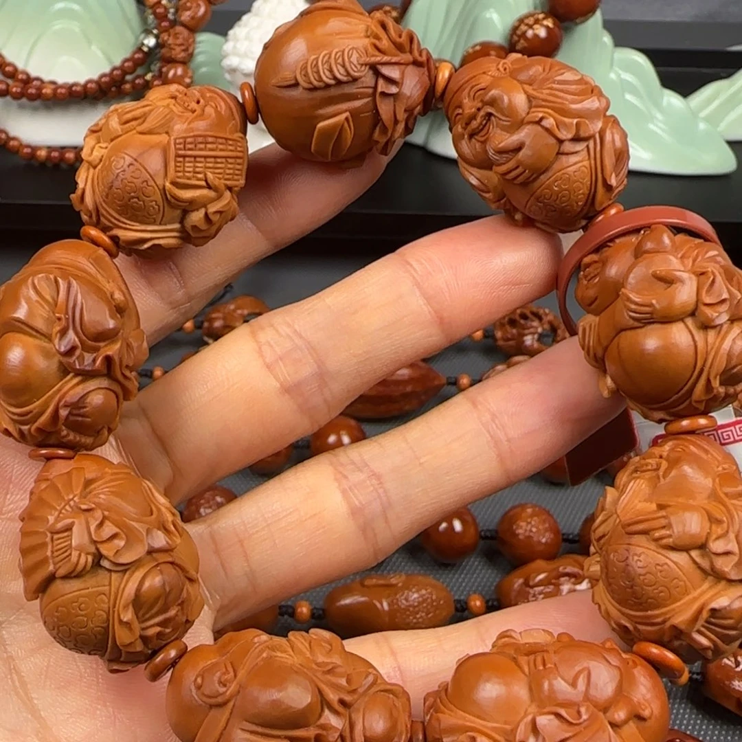 橄榄核手串油核财迷