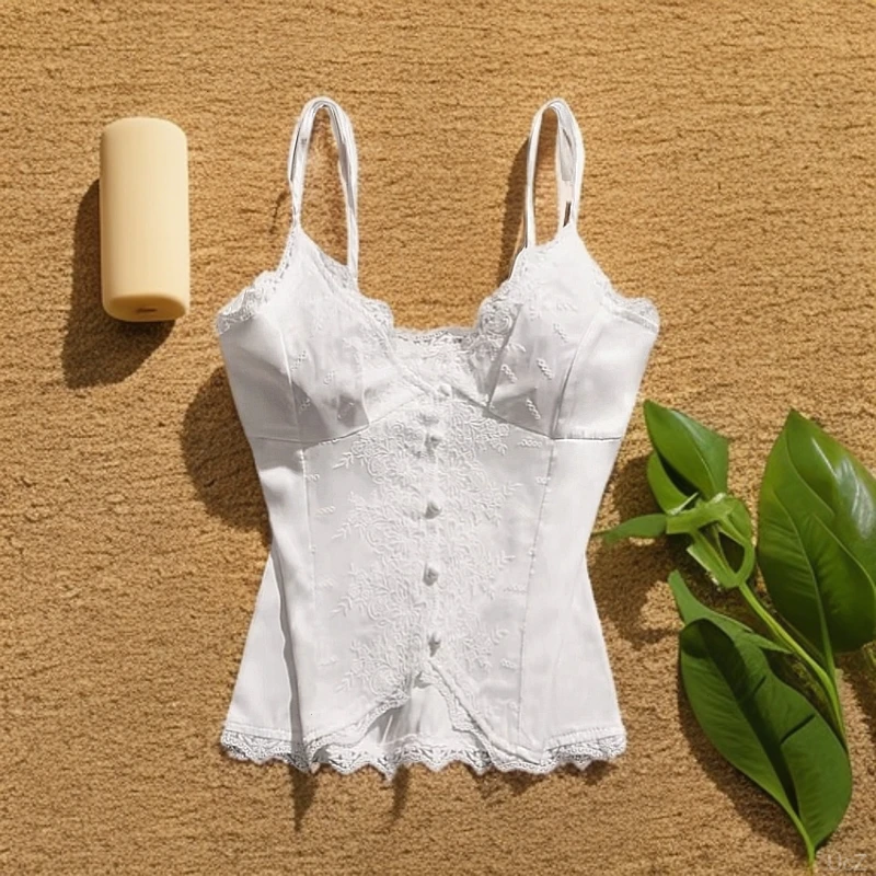 白色蕾丝打底内搭吊带修身新中式纯欲新款外穿2025通勤夏季背心女