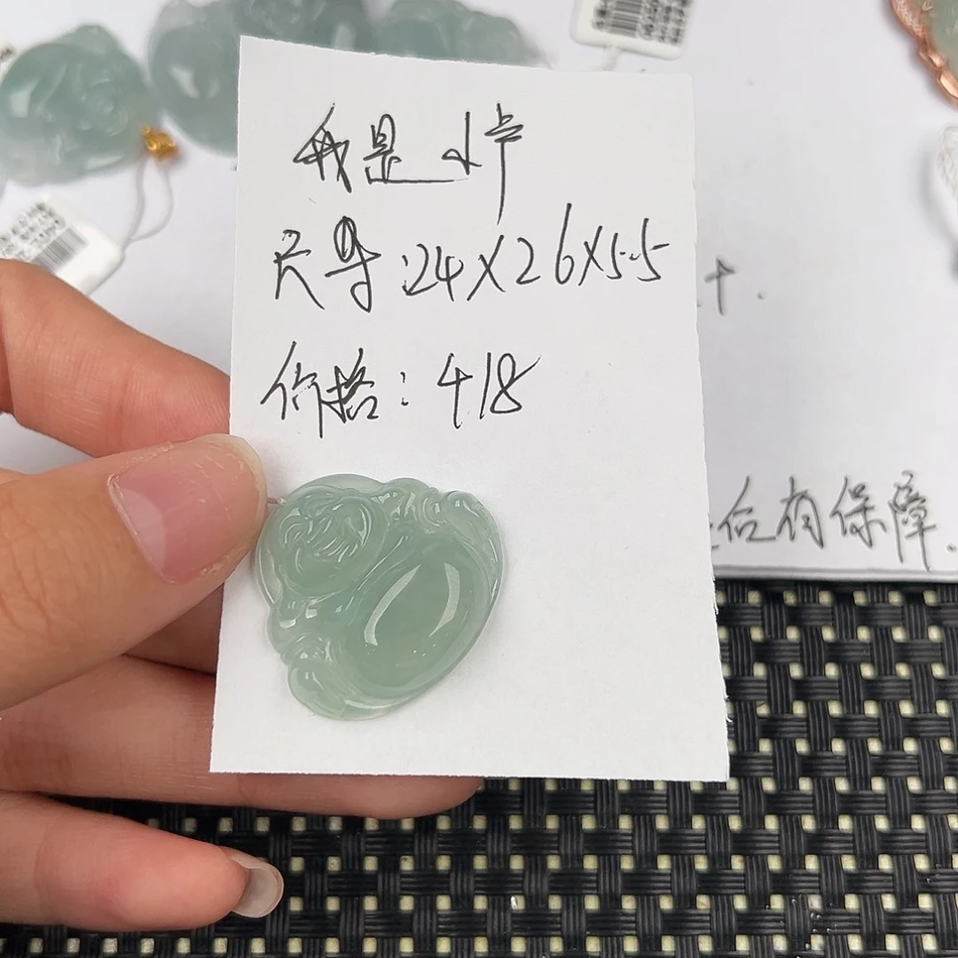 我***卢翡翠未镶嵌颈饰天然翡翠佛公