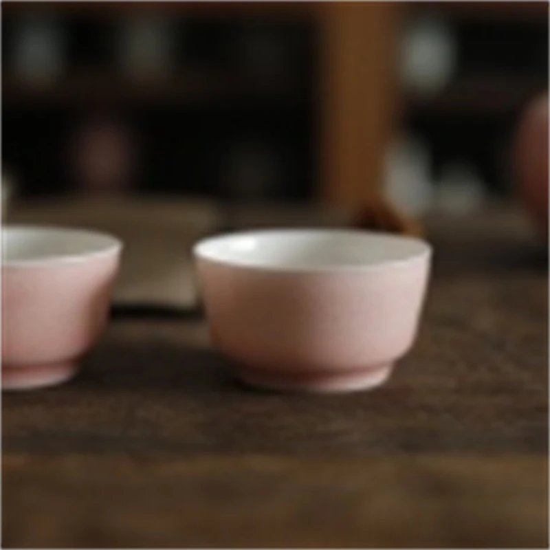 TY-0072[学茶严选]漫粉大马蹄杯50ml 陶瓷茶器