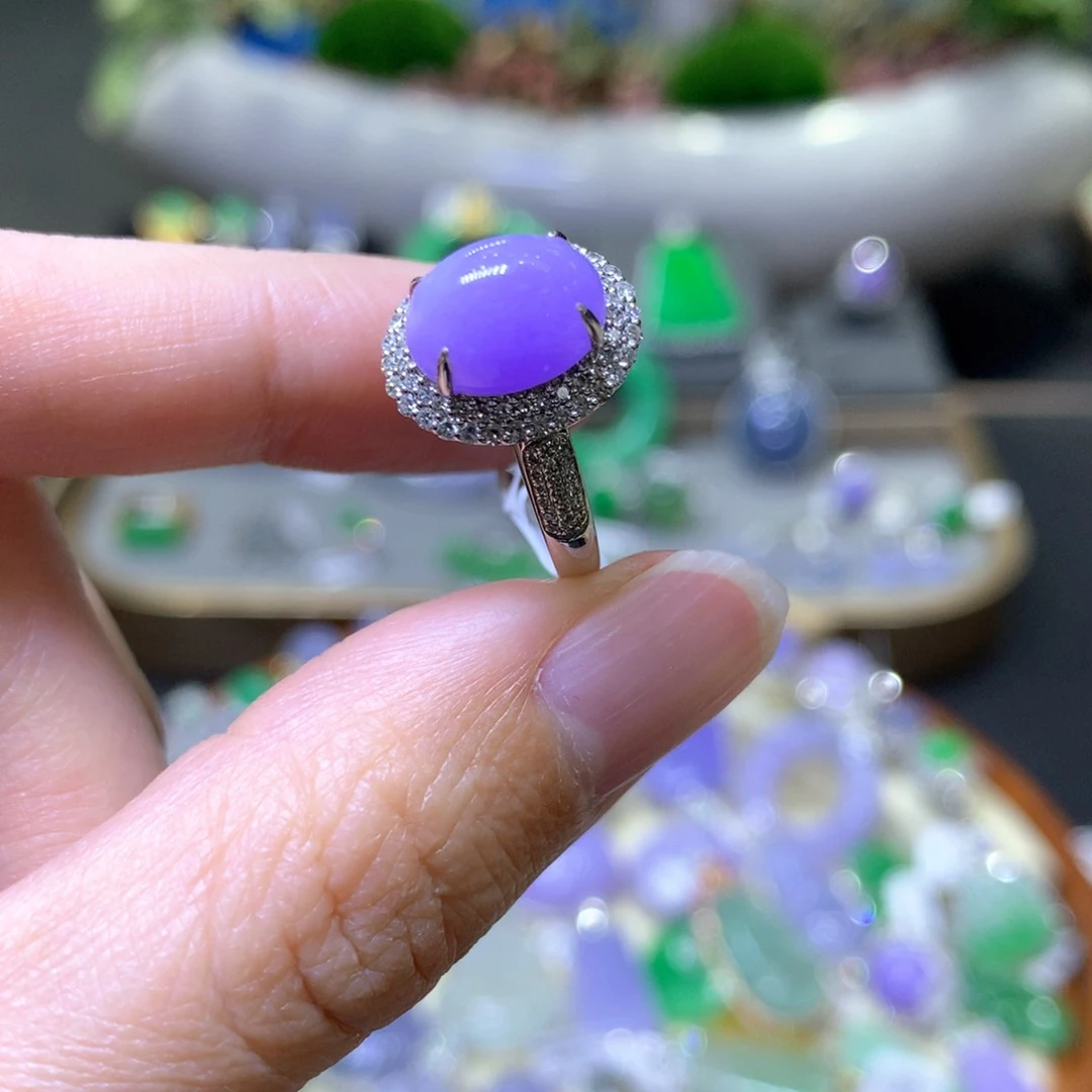 【闪购商品】翡翠颈饰18K金镶嵌翡翠吊坠项链