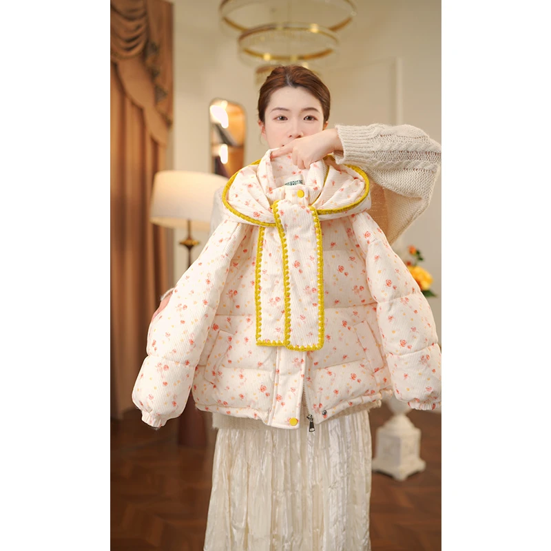 女童冬装棉服2025新款儿童冬季加厚棉衣中大童棉袄外套3667